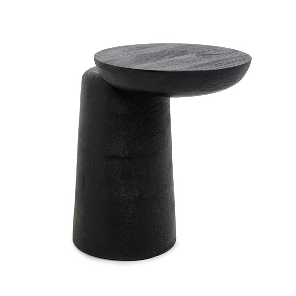 Stolik ELIAS czarny / drewno - MaMaison