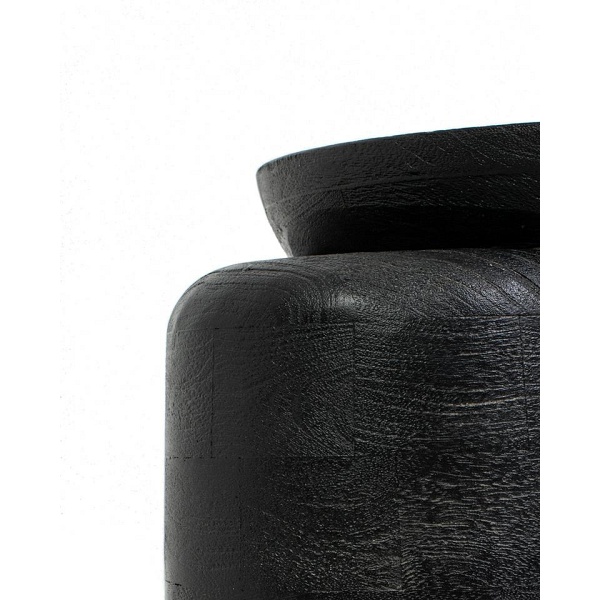 Stolik ELIAS czarny / drewno - MaMaison