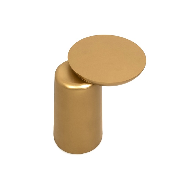 Stolik ELIAS złoty / drewno - MaMaison