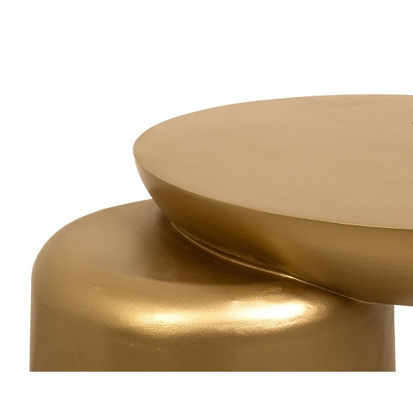 Stolik ELIAS złoty / drewno - MaMaison