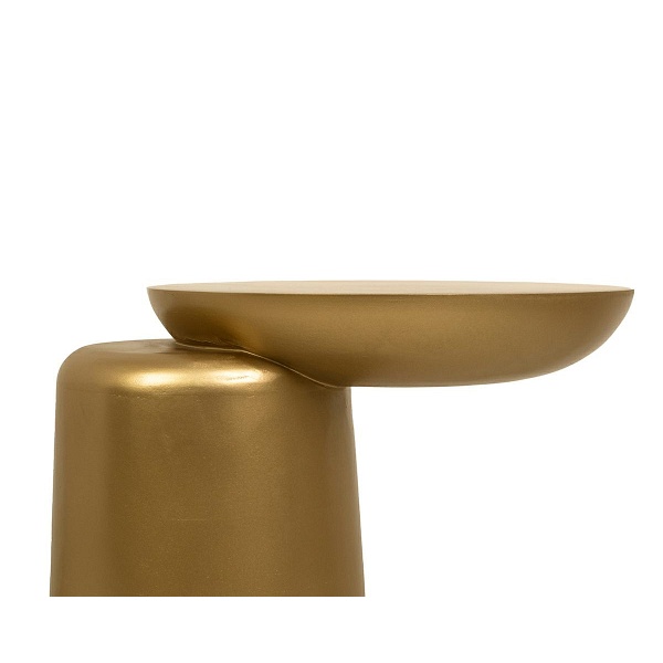 Stolik ELIAS złoty / drewno - MaMaison