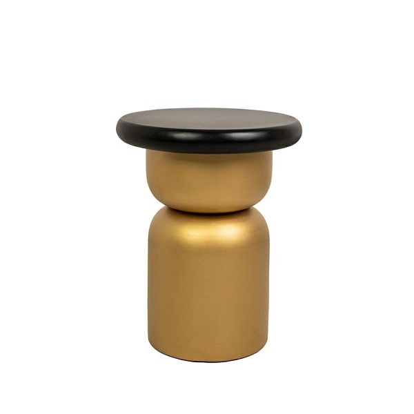 Stolik LEONARDO czarny / złoty - MaMaison