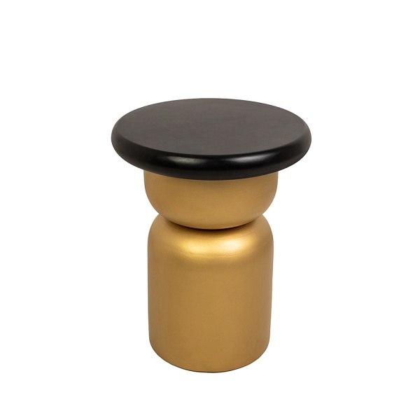 Stolik LEONARDO czarny / złoty - MaMaison