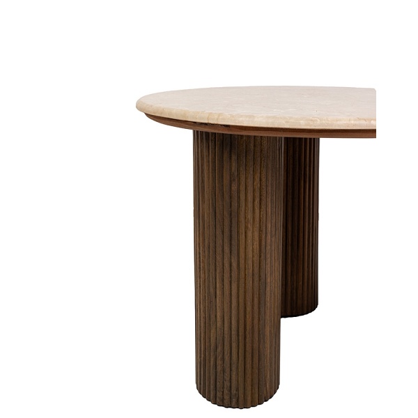 Stół jadalniany RAGNO 120 drewno / marmur - MaMaison