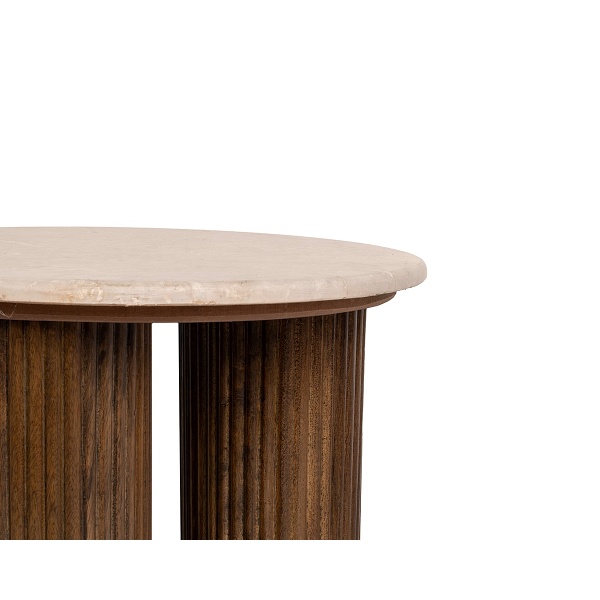 Stolik RAGNO marmur / drewno - MaMaison