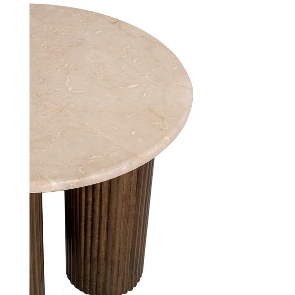 Stolik RAGNO marmur / drewno - MaMaison