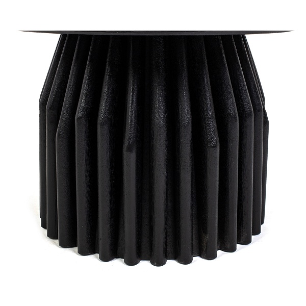 Stolik kawowy LEVANTE czarny marmur / drewno - MaMaison