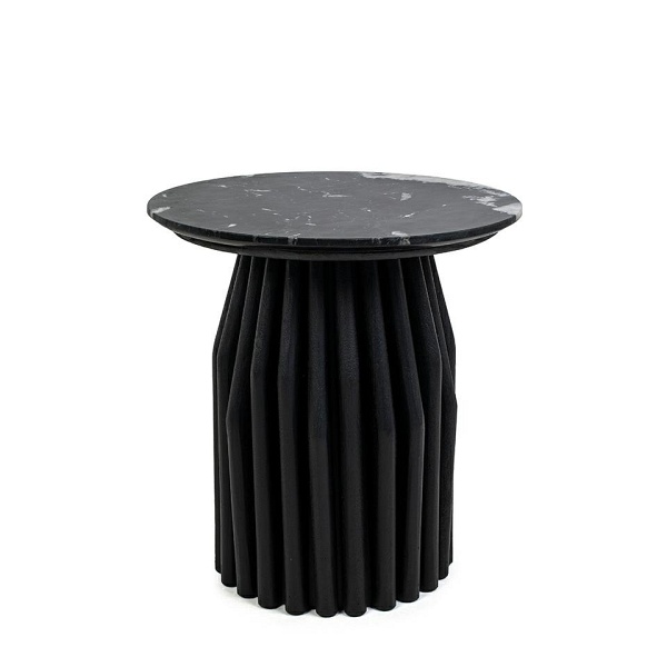 Stolik LEVANTE czarny marmur / drewno - MaMaison