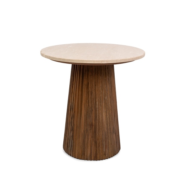 Stolik ARGENTINA marmur / drewno - MaMaison