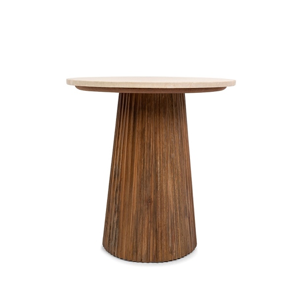 Stolik ARGENTINA marmur / drewno - MaMaison