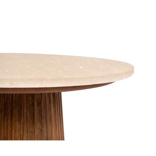 Stolik ARGENTINA marmur / drewno - MaMaison