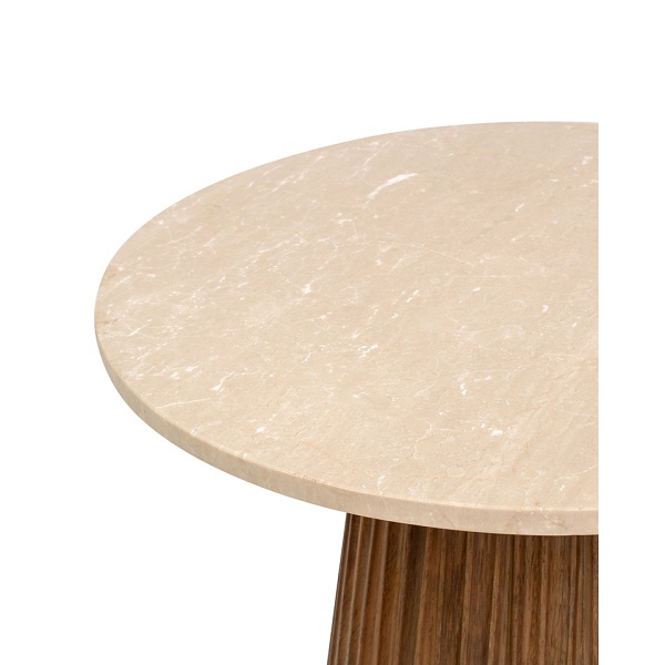 Stolik ARGENTINA marmur / drewno - MaMaison