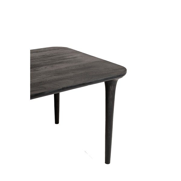 Stół jadalniany LAMINAR 200 czarny / drewno - MaMaison