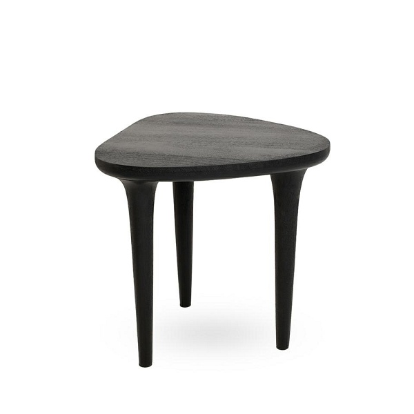 Stolik LAMINAR czarny / drewno - MaMaison