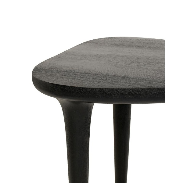 Stolik LAMINAR czarny / drewno - MaMaison