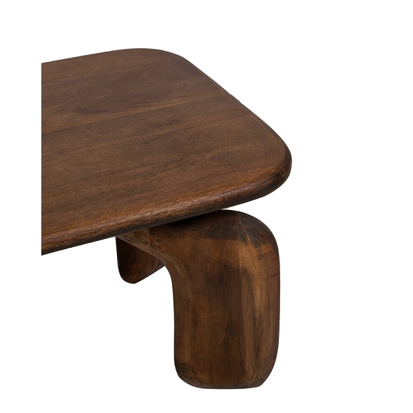 Stolik kawowy ORIZON brązowy / drewno - MaMaison