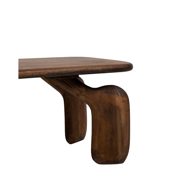 Stolik kawowy ORIZON brązowy / drewno - MaMaison