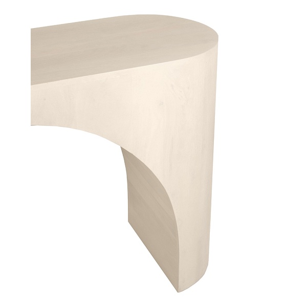 Konsola ICARO beżowa / drewno - MaMaison