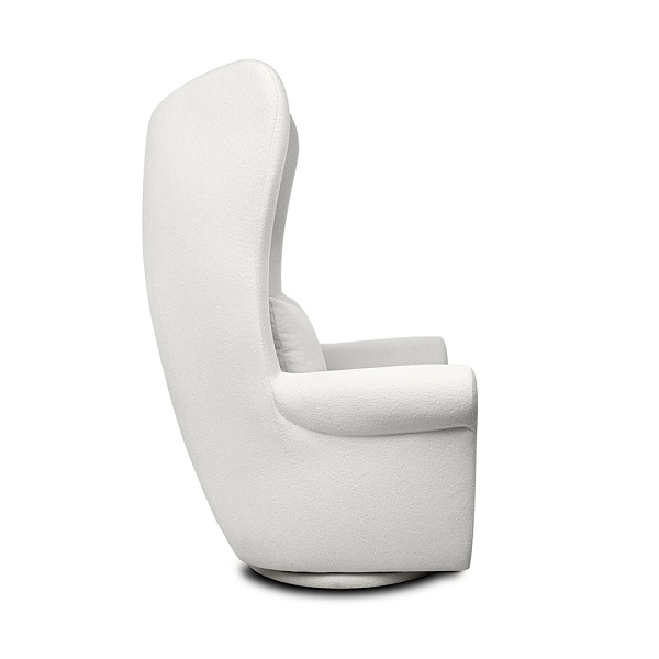 Fotel obrotowy GROSDOS biały / chenille - MaMaison