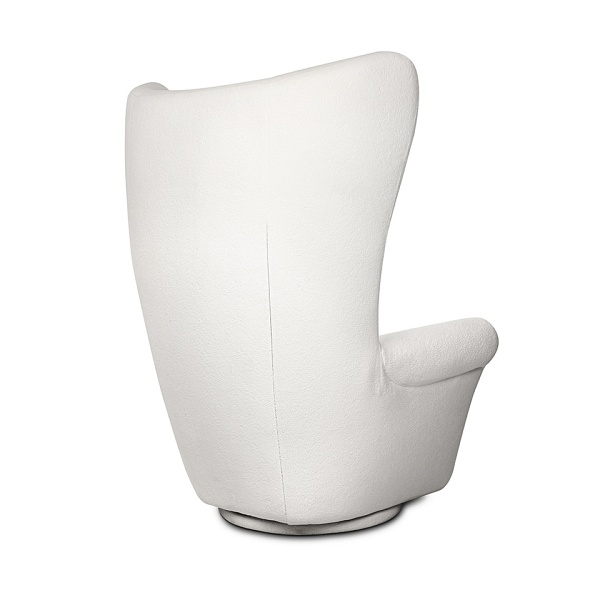 Fotel obrotowy GROSDOS biały / chenille - MaMaison