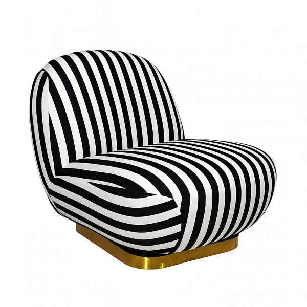 Fotel obrotowy AZURE biały / czarny - MaMaison