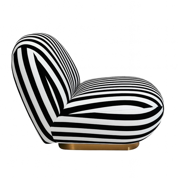 Fotel obrotowy AZURE biały / czarny - MaMaison