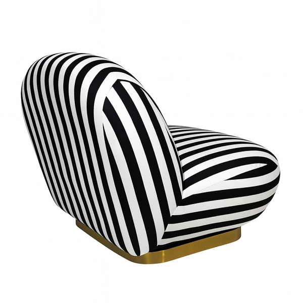 Fotel obrotowy AZURE biały / czarny - MaMaison