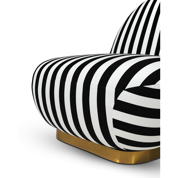 Fotel obrotowy AZURE biały / czarny - MaMaison