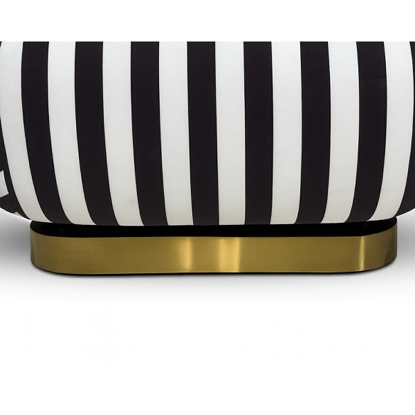 Fotel obrotowy AZURE biały / czarny - MaMaison