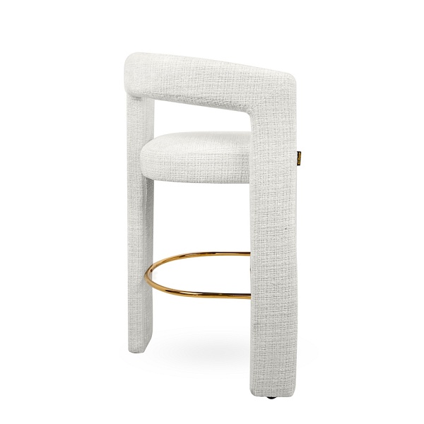 Krzesło barowe LOGAN białe - MaMaison