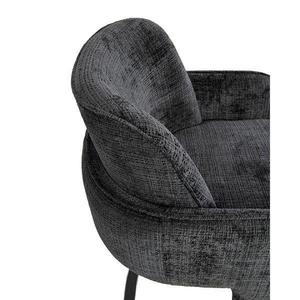 Krzesło barowe BORA czarne - MaMaison