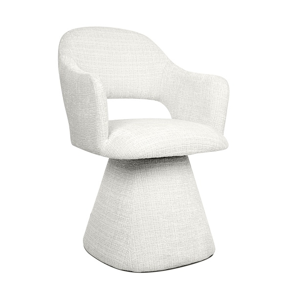 Krzesło obrotowe VERONA białe - MaMaison