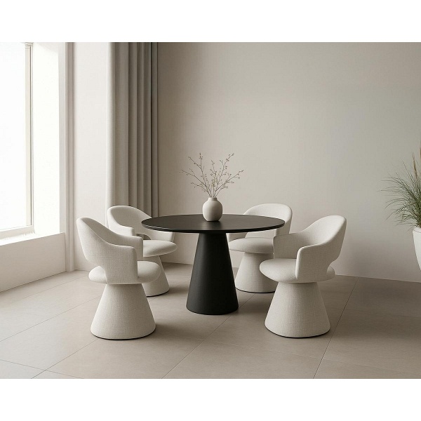 Krzesło obrotowe VERONA białe - MaMaison