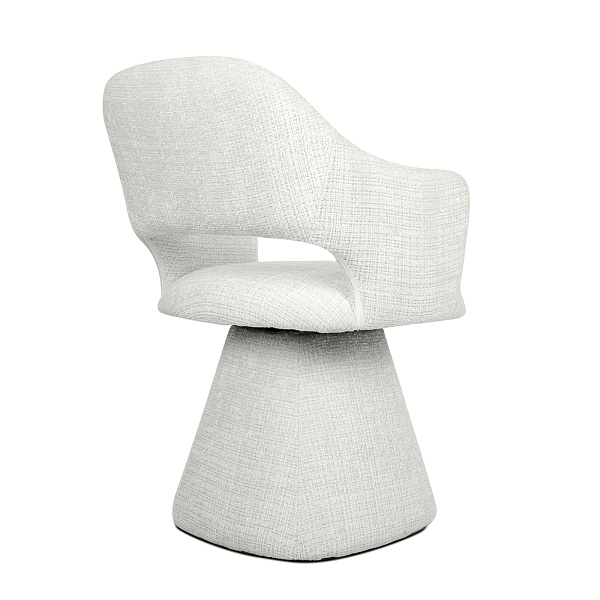 Krzesło obrotowe VERONA białe - MaMaison