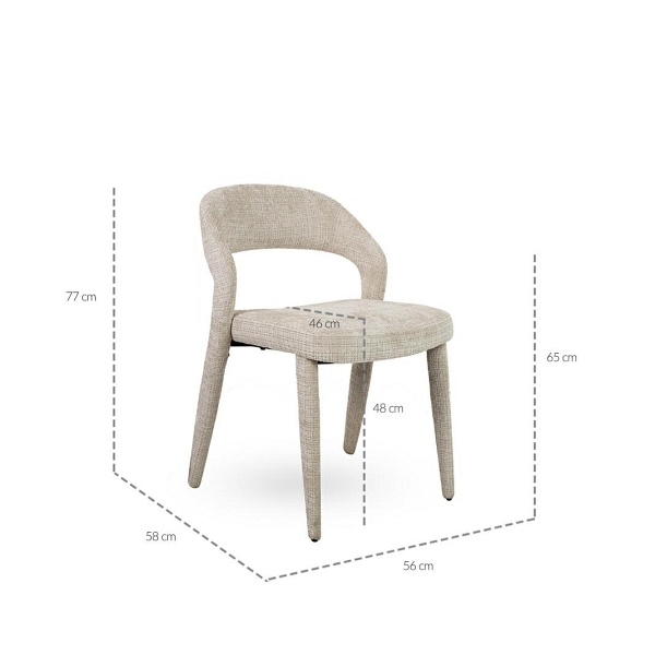 Krzesło KOS beżowe - MaMaison
