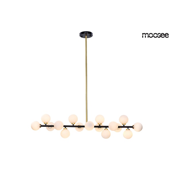 Lampa wisząca COSMO LEVEL M - czarna, złota - Moosee