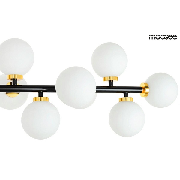 Lampa wisząca COSMO LEVEL M - czarna, złota - Moosee