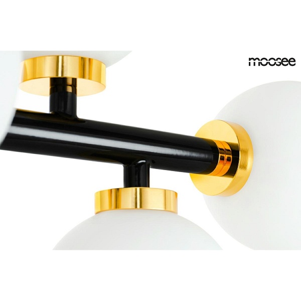 Lampa wisząca COSMO LEVEL M - czarna, złota - Moosee