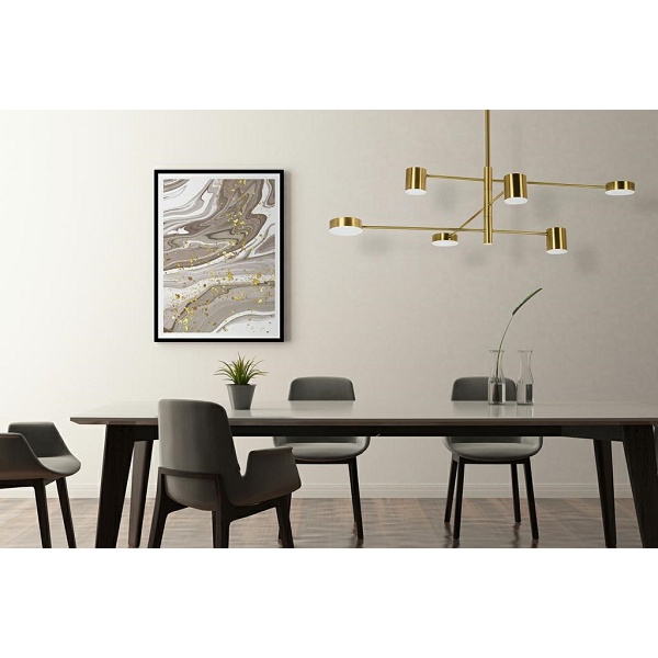 Lampa wisząca PIAZETTA złota - Moosee