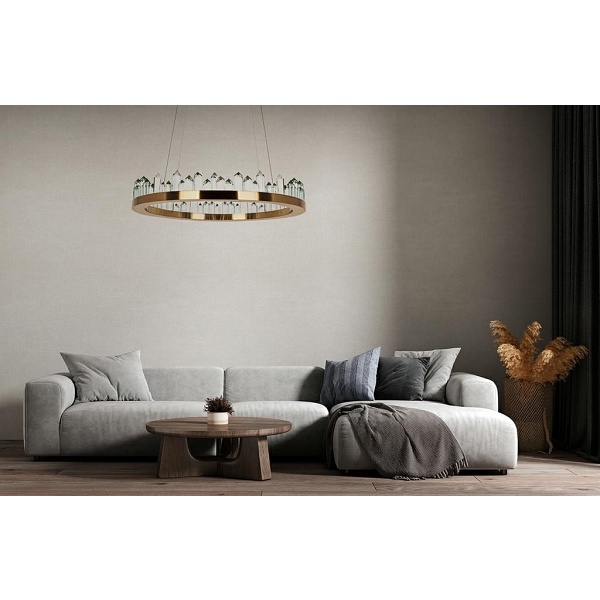 Lampa wisząca NENUFAR złota - Moosee