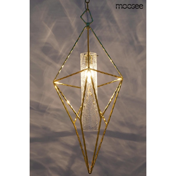 Lampa wisząca HAVANA M - złota - Moosee