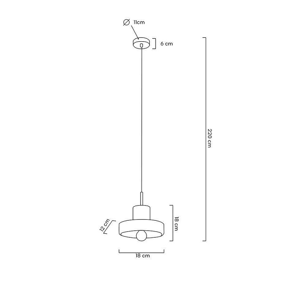 Lampa wisząca ARCO 20 marmur - Moosee