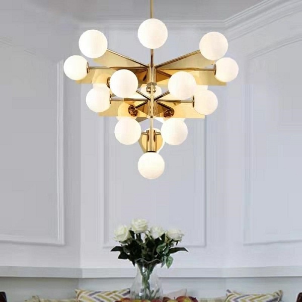 Lampa wisząca SOLEI złota - Moosee