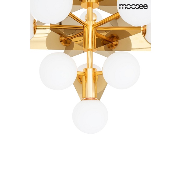 Lampa wisząca SOLEI złota - Moosee