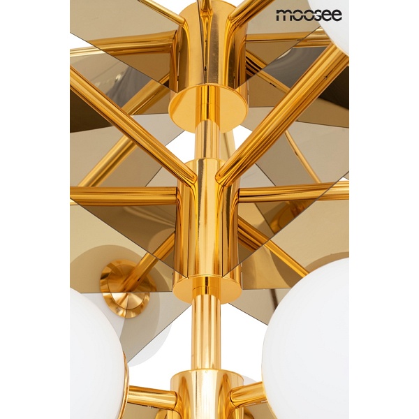 Lampa wisząca SOLEI złota - Moosee