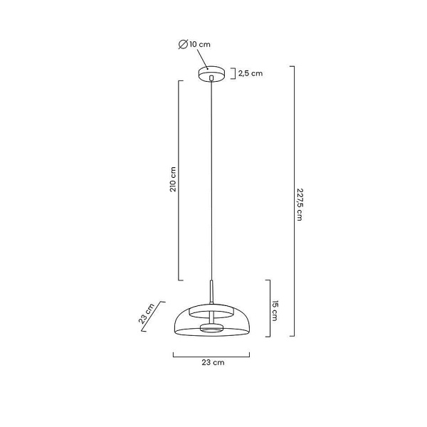 Lampa wisząca EDEN złota - Moosee