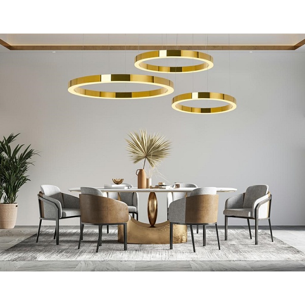 Lampa wisząca RING LUXURY 50 złota - Moosee
