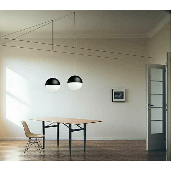 Lampa ścienna BOWL DUO czarna - Moosee