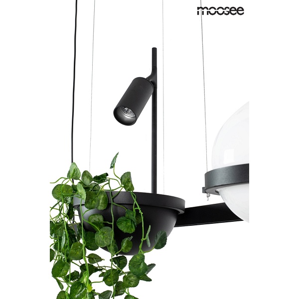 Lampa wisząca PLANT czarna - Moosee