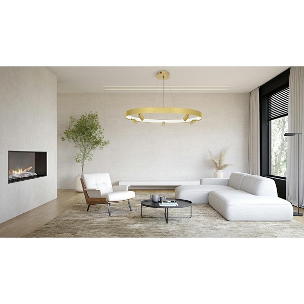 Lampa wisząca CIRCLE SPOT 98 GOLD złota - Moosee